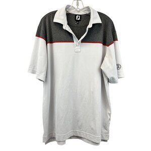 FootJoy Men’s Colorblock Short Sleeve Polo Top Size Large